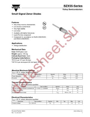 BZX55B10-TR datasheet  